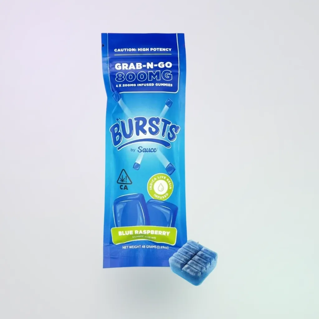 Bursts Gummies | 800mg | 4 × 200mg Pieces - Image 1