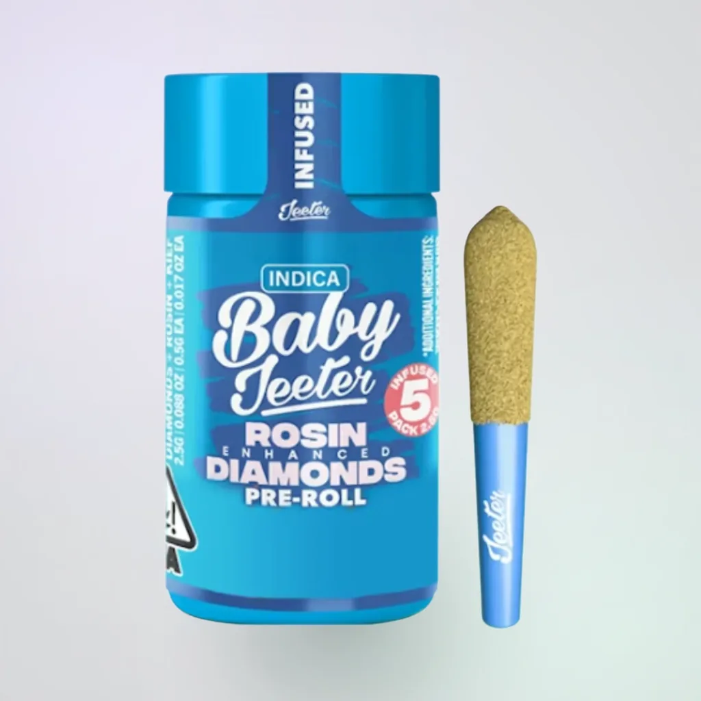 Rosin Diamonds Infused Pre-Rolls | 2.5g | 5 x 0.5g Mini Pre-Rolls