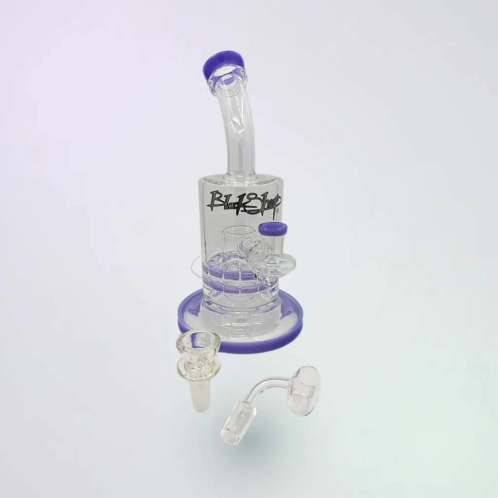 Handcrafted Black Sheep Glass Water Pipe 10” - #1140 - Image 1
