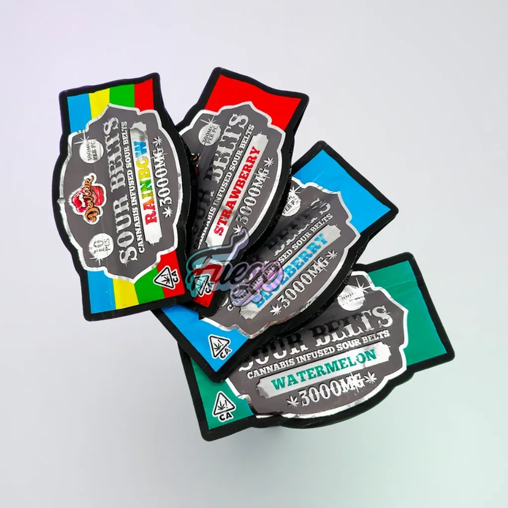 Cannabis Infused Sour Belts 3,000mg - Image 1