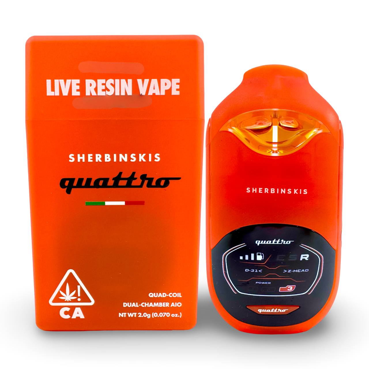 Quattro Live Resin Dual Flavors Disposable Vape | 2G |  - Image 1