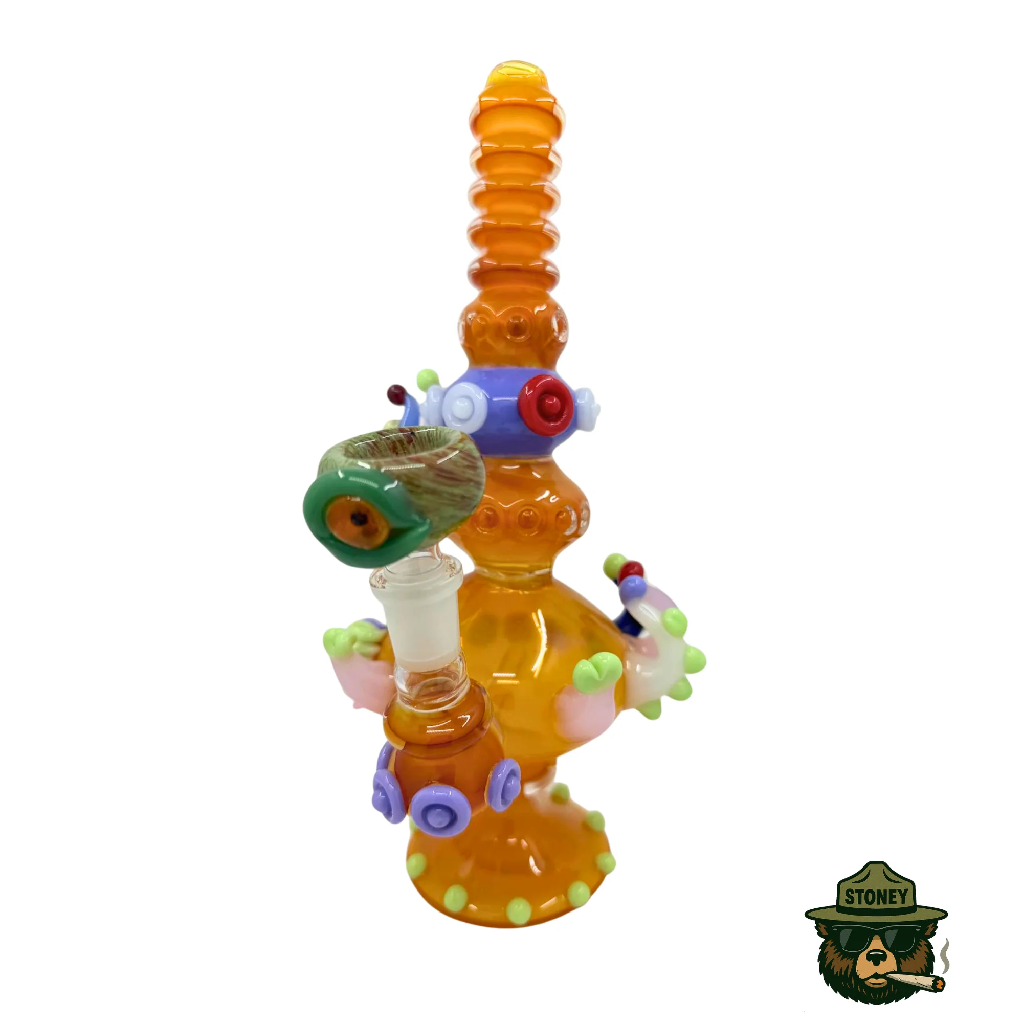 One-of-One Handcrafted Color-Worked Glass Rig - #1126 - Image 1