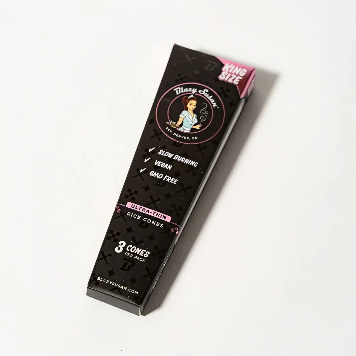 Blazy Susans Ultra Thin Rice Pre Rolled Cones king size