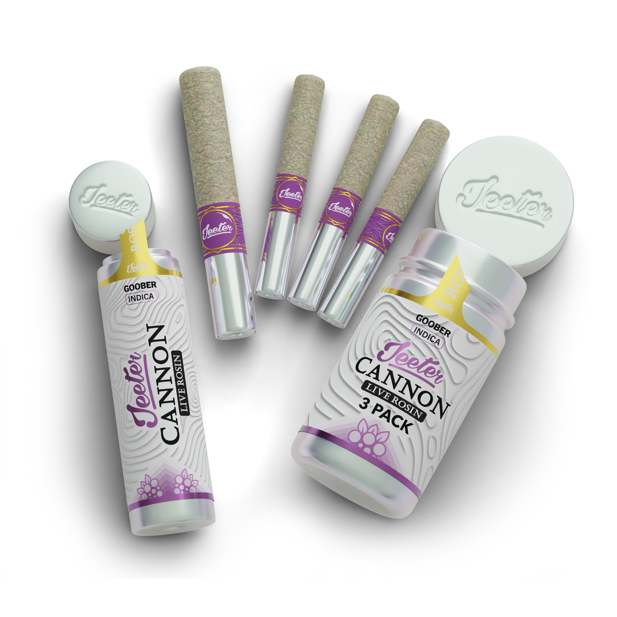 JEETER 1.3g Solventless Cannon Live Rosin Single Pre-Roll - Image 1