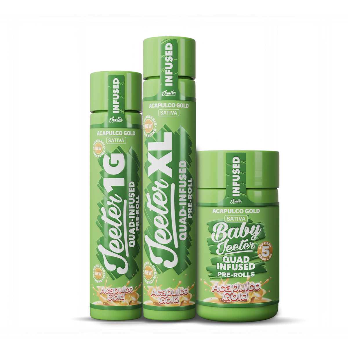 JEETER 2g XL QUAD Infused Rosin Enhanced Pre-Roll - Image 1