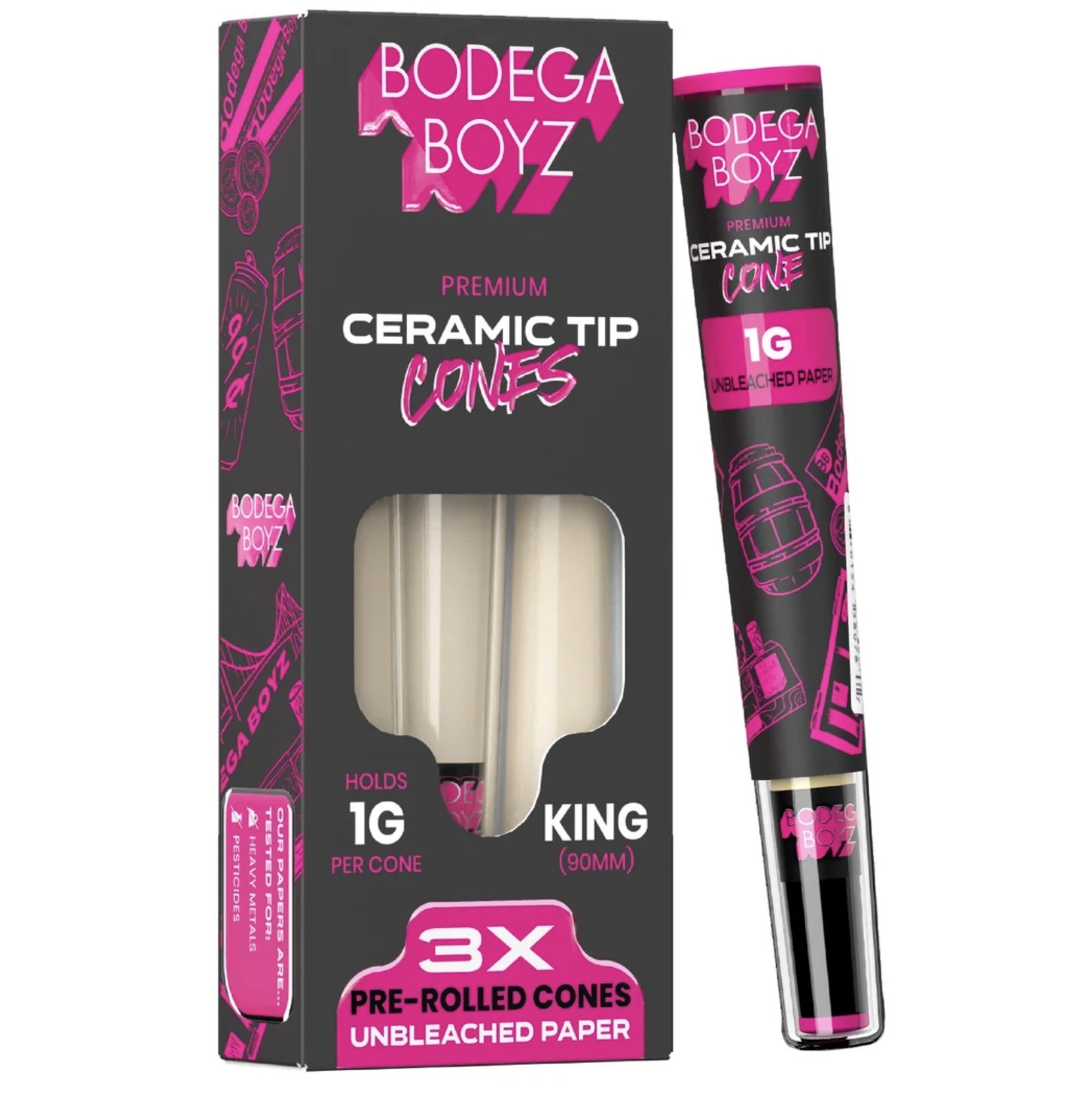 BODEGA BOYZ 3PK 1.0G CERAMIC TIP CONES