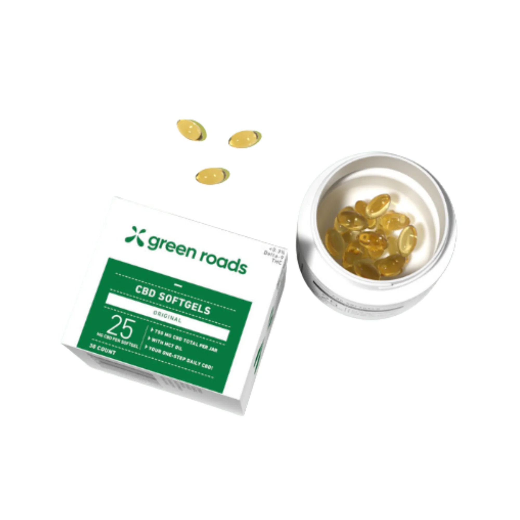 CBD Softgels | 30 Count | 750mg Total