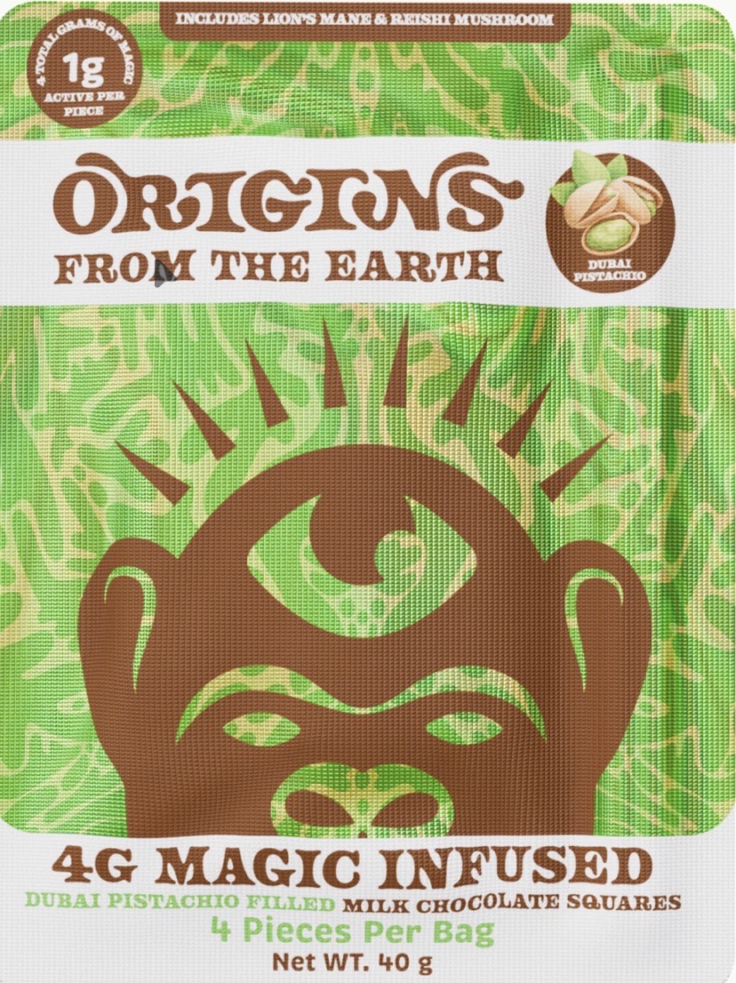Origins From The Earth -4G Magic Infused Chocolate Squares - Image 1
