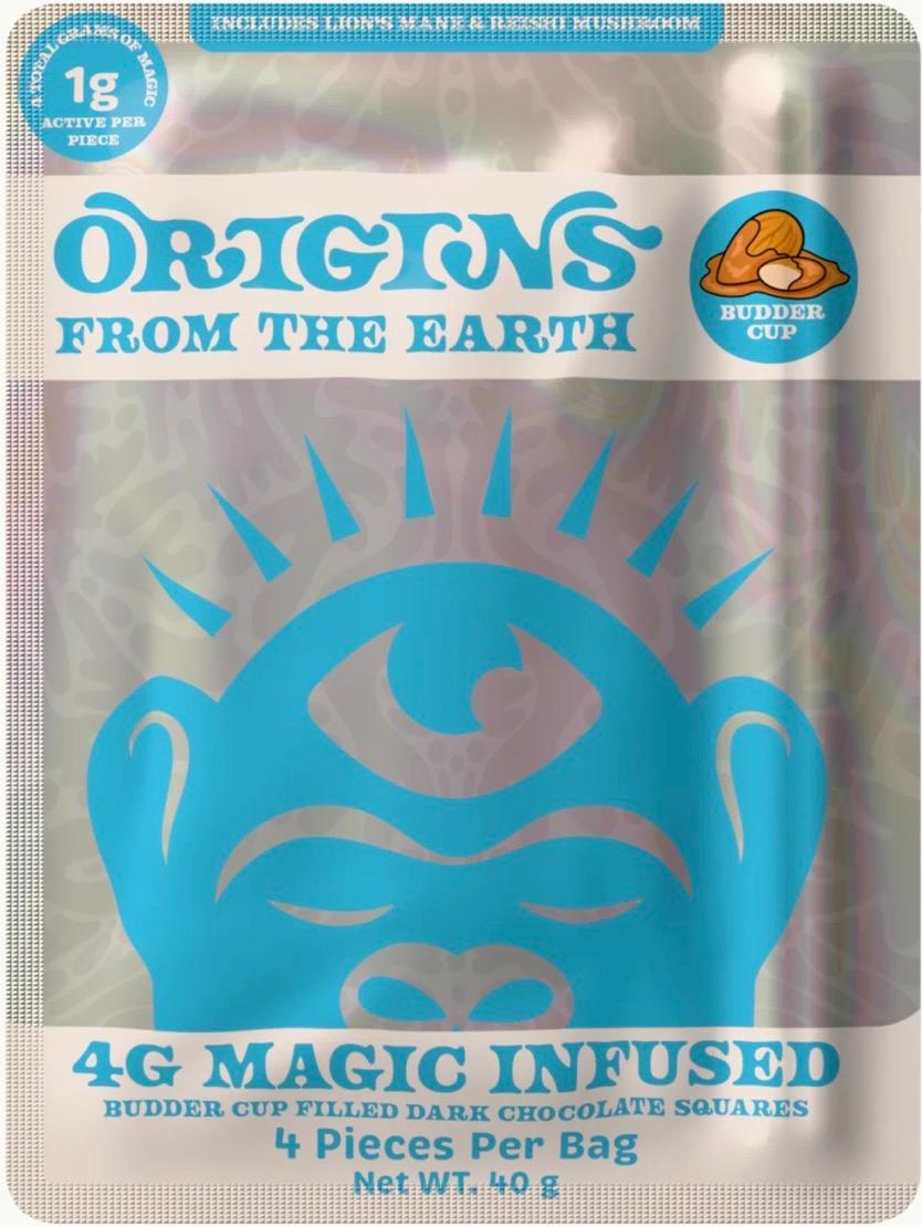 Origins From The Earth -4G Magic Infused Chocolate Squares - Image 1