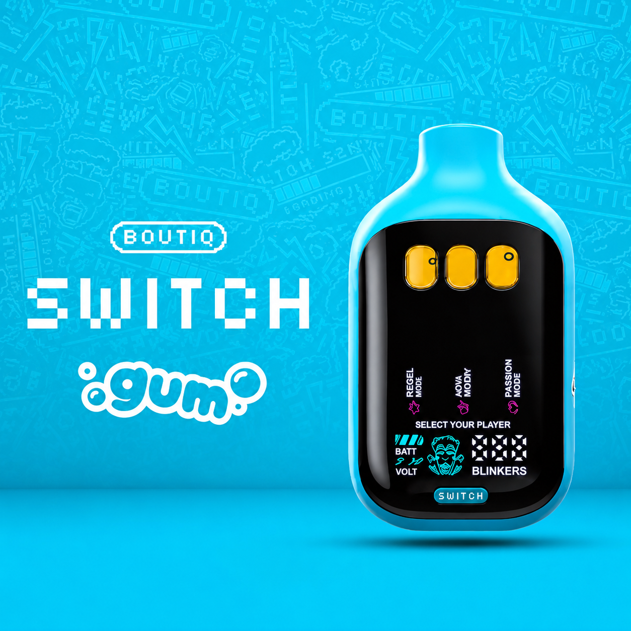 BOUTIQ GUM 3-in-1 Liquid Live Diamonds Disposable Vape | 2g | Multi-Chamber Device - Image 1