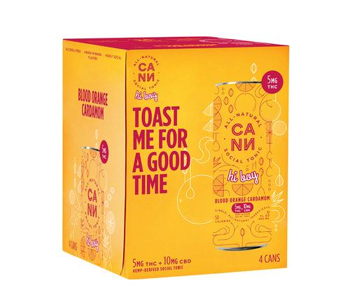 CANN Hi Boys 4-Pack 5mg THC Beverage - Image 1